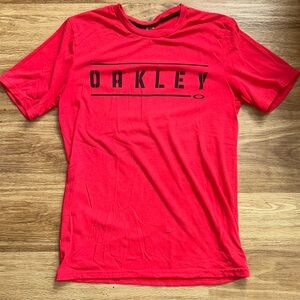 Oakley Bold Red Short Sleeve Tee